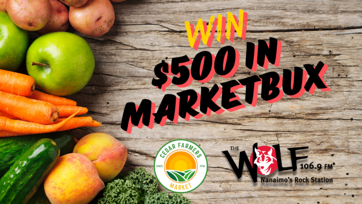 Win $500 in MarketBux to Cedar Farmer's Market